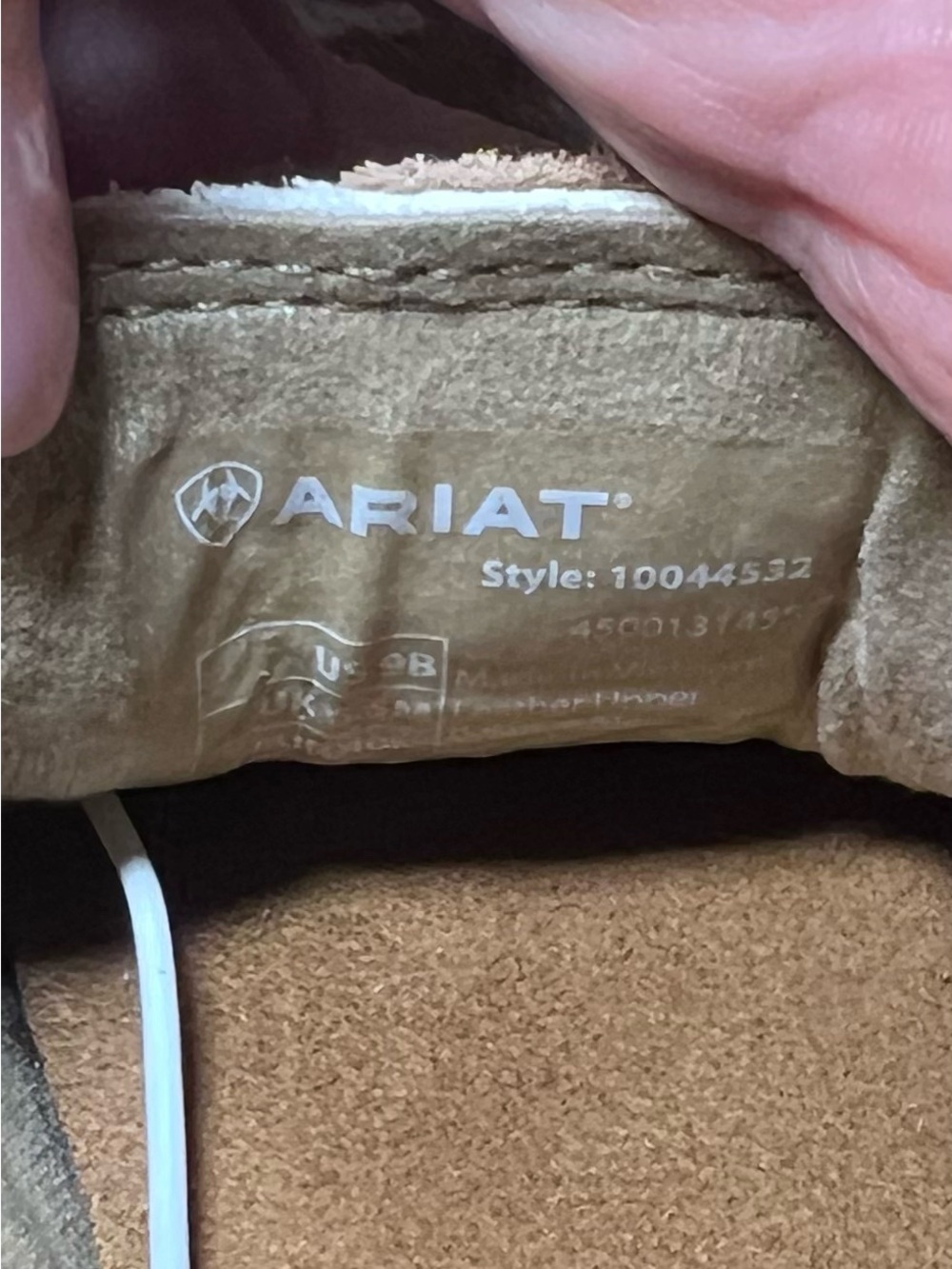 Ariat Women’s Cruiser Cow Print Hair-On Shoes Adobe NWOT Size 9B moccasin - Picture 8 of 9